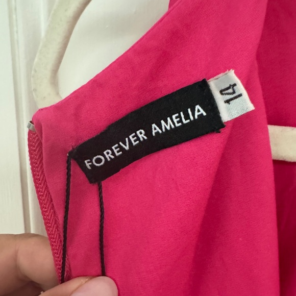 NWT Forever Amelia Remi Maxi Pink & Orange Size UK14/US10 - Picture 6 of 8